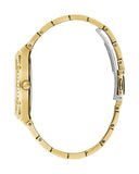 Hugo Boss Premiere White Dial Gold Steel Strap Watch for Women - 1502445