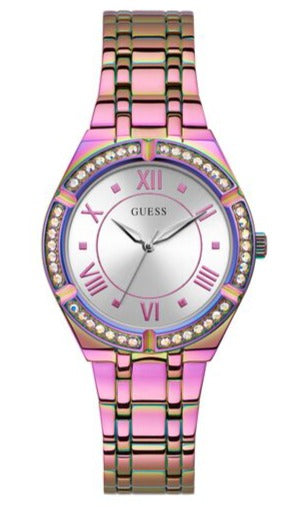 Buy Shop Guess Cosmo Diamonds Silver Dial Multicolor Steel Strap Watch for Women - GW0033L6 USA Online