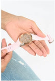 Buy Shop Guess Clarity Gold Dial Pink Silicone Strap Watch for Women - GW0109L2 USA Online