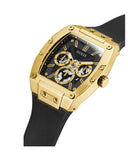 Buy Shop Guess Phoenix Multifunction Black Dial Black Leather Strap Watch for Men - GW0202G1 USA Online