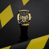 Buy Shop Guess Phoenix Multifunction Black Dial Black Leather Strap Watch for Men - GW0202G1 USA Online