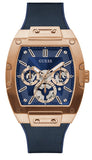 Buy Shop Guess Phoenix Multifunction Blue Dial Blue Rubber Strap Watch for Men - GW0202G4 USA Online