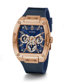Buy Shop Guess Phoenix Multifunction Blue Dial Blue Rubber Strap Watch for Men - GW0202G4 USA Online