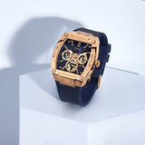 Buy Shop Guess Phoenix Multifunction Blue Dial Blue Rubber Strap Watch for Men - GW0202G4 USA Online