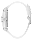 Buy Shop Guess Phoenix Multi Function Silver Dial White Rubber Strap Watch for Men - GW0203G1 USA Online