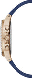 Buy Shop Guess Moonlight Diamonds White Dial Blue Rubber Strap Watch for Women - GW0257L3 USA Online