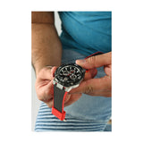 Buy Shop Guess Navigator Black Dial Black Rubber Strap Watch for Men - GW0264G1 USA Online