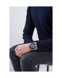Buy Shop Guess Navigator Chronograph Blue Dial Blue Rubber Strap Watch for Men - GW0264G4 USA Online