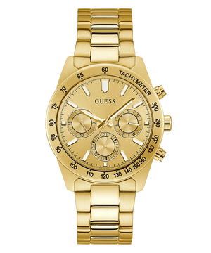 Buy Shop Guess Analog Chronograph Gold Dial Gold Steel Strap Watch for Men - GW0329G3 USA Online