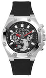 Buy Shop Guess Third Grear Multi Function Black Dial Black Rubber Strap Watch for Men- GW0334G1 USA Online
