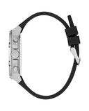 Buy Shop Guess Third Grear Multi Function Black Dial Black Rubber Strap Watch for Men- GW0334G1 USA Online