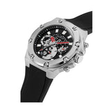 Buy Shop Guess Third Grear Multi Function Black Dial Black Rubber Strap Watch for Men- GW0334G1 USA Online