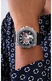 Buy Shop Guess Third Grear Multi Function Black Dial Black Rubber Strap Watch for Men- GW0334G1 USA Online
