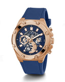 Buy Shop Guess Third Gear Analog Blue Dial Blue Rubber Strap Watch for Men - GW0334G3 USA Online