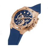 Buy Shop Guess Third Gear Analog Blue Dial Blue Rubber Strap Watch for Men - GW0334G3 USA Online