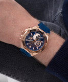 Buy Shop Guess Third Gear Analog Blue Dial Blue Rubber Strap Watch for Men - GW0334G3 USA Online