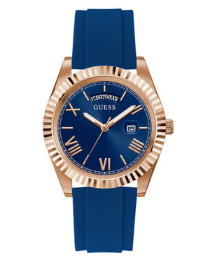 Buy Shop Guess Connoisseur Blue Dial Blue Silicone Strap Watch For Men - GW0335G2 USA Online