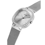 Buy Shop Guess Tapestry Diamonds Silver Dial Silver Mesh Bracelet Watch for Women - GW0354L1 USA Online