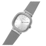 Buy Shop Guess Tapestry Diamonds Silver Dial Silver Mesh Bracelet Watch for Women - GW0354L1 USA Online