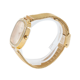 Buy Shop Guess Tapestry Diamonds Gold Dial Gold Mesh Bracelet Watch for Women - GW0354L2 USA Online