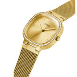 Buy Shop Guess Tapestry Diamonds Gold Dial Gold Mesh Bracelet Watch for Women - GW0354L2 USA Online