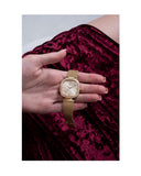Buy Shop Guess Tapestry Diamonds Rose Gold Dial Rose Gold Mesh Bracelet Watch for Women - GW0354L3 USA Online