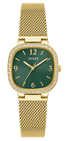 Buy Shop Guess Quartz Green Dial Gold Mesh Strap Watch For Women - GW0354L5 USA Online