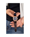 Buy Shop Guess Phoenix Blue Dial Brown Leather Strap Watch for Men - GW0386G2 USA Online