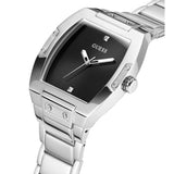 Buy Shop Guess Phoenix Black Dial Silver Steel Strap Watch for Men - GW0387G1 USA Online