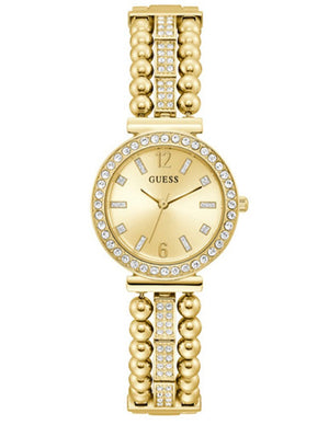 Buy Shop Guess Gala Diamonds Gold Dial Gold Steel Strap Watch for Women - GW0401L2 USA Online