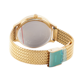 Buy Shop Guess Soiree Diamonds Gold Dial Gold Mesh Bracelet Watch for Women - GW0402L2 USA Online