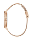 Buy Shop Guess Soiree Diamonds Rose Gold Dial Rose Gold Mesh Bracelet Watch for Women - GW0402L3 USA Online