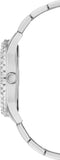 Buy Shop Guess Glitter Burst Diamonds Blue Dial Silver Steel Strap Watch for Women - GW0405L1 USA Online