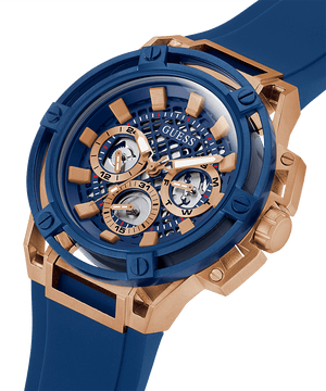 Buy Shop Guess Matrix Multifunction Blue Dial Blue Rubber Strap Watch For Men - GW0423G1 USA Online