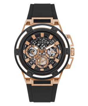 Buy Shop Guess Matrix Multifunction Black Dial Black Rubber Strap Watch For Men - GW0423G5 USA Online