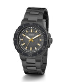 Buy Shop Guess Track Black Dial Black Steel Strap Watch for Men - GW0426G3 USA Online