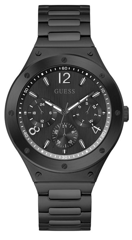 Buy Shop Guess Scope Multifunction Black Dial Black Steel Strap Watch for Men - GW0454G3 USA Online