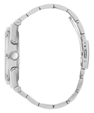 Buy Shop Guess Multi Function Diamonds Silver Dial Silver Steel Strap Watch For Men - GW0455G1 USA Online