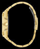 Buy Shop Guess Multifunction Diamonds Black Dial Gold Steel Strap Watch for Men - GW0455G2 USA Online