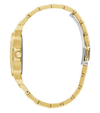 Buy Shop Guess Deco Quartz Crystals Gold Dial Gold Steel Strap Watch For Women - GW0472L2 USA Online