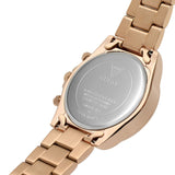 Guess Confetti Multifunction Multicolor Dial Rose Gold Steel Strap Watch For Women - GW0483L3