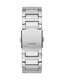 Buy Shop Guess King Quartz Silver Dial Silver Steel Strap Watch For Men - GW0497G1 USA Online