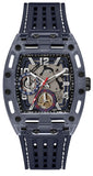 Guess Phoenix Chronograph Black Dial Black Rubber Strap Watch for Men - GW0499G1