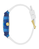 Buy Shop Guess Phoenix Analog Blue Dial White Silicone Strap Watch For Men - GE0499G6 USA Online