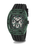 Buy Shop Guess Phoenix Analog Black Dial Black Silicone Strap Watch For Men- GW0499G7 USA Online