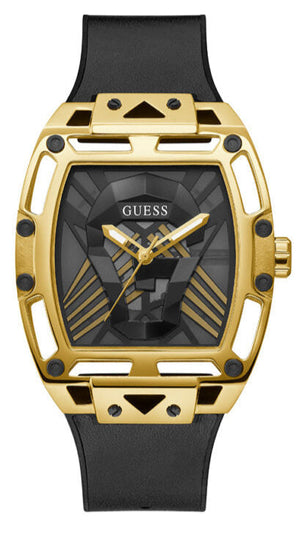 Guess Legend Black Dial Black Rubber Strap Watch For Men - GW0500G1