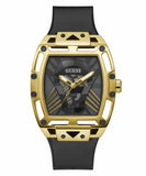 Guess Legend Black Dial Black Rubber Strap Watch For Men - GW0500G1