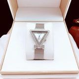 Buy Shop Guess Quartz Silver Dial Silver Mesh Strap Watch For Women - GW050L1 USA Online
