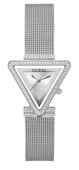 Buy Shop Guess Quartz Silver Dial Silver Mesh Strap Watch For Women - GW050L1 USA Online