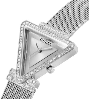 Buy Shop Guess Quartz Silver Dial Silver Mesh Strap Watch For Women - GW050L1 USA Online